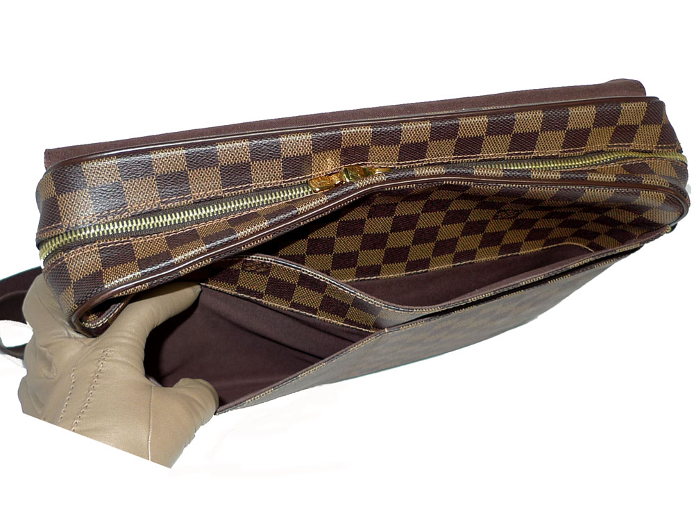 Louis Vuitton N41148 Shelton GM Damier Ebene Messenger/ Laptop Bag-30291