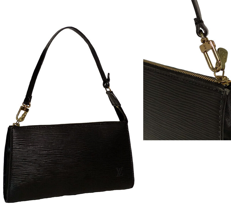 Louis Vuitton M52942 Epi Black Accessories Pouch (CA0938)-0