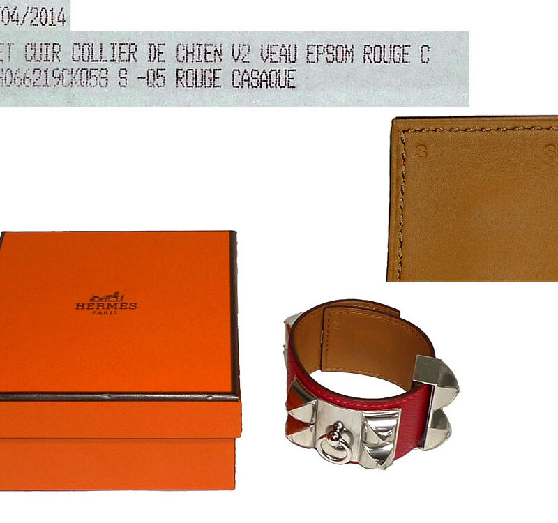 Hermes CDC Rouge Casaque Epsom Q Stamp SHW-0