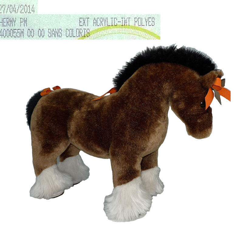 Hermes "Hermy" PM Acrylic Polyes The Horse Plush Toy Large for Display-0