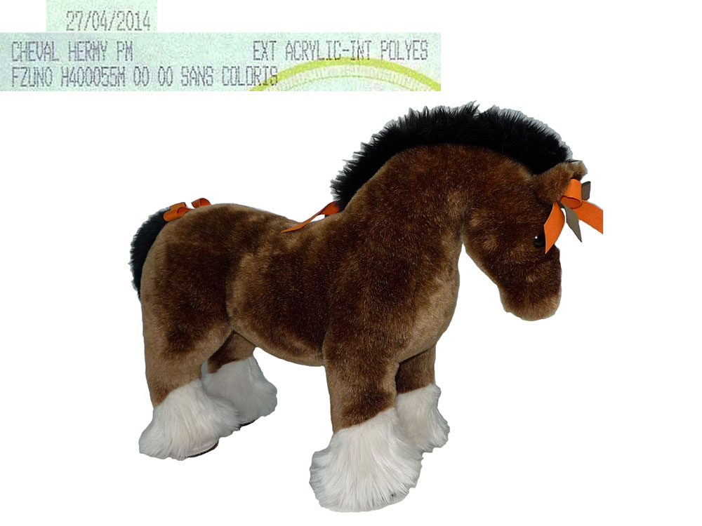 Hermes "Hermy" PM Acrylic Polyes The Horse Plush Toy Large for Display-0