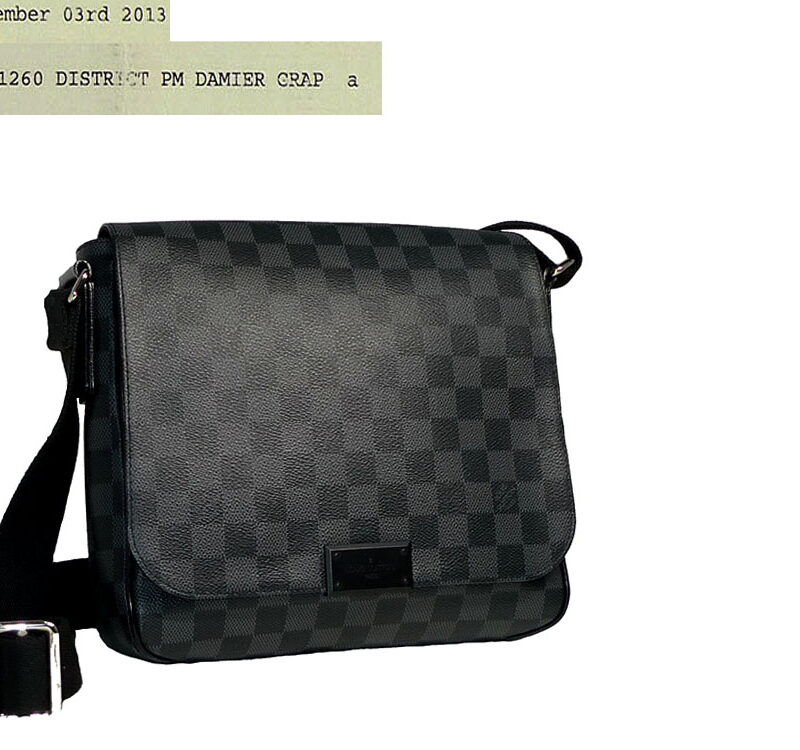 Louis Vuitton N41260 Damier Graphite District PM (FL2133)-0