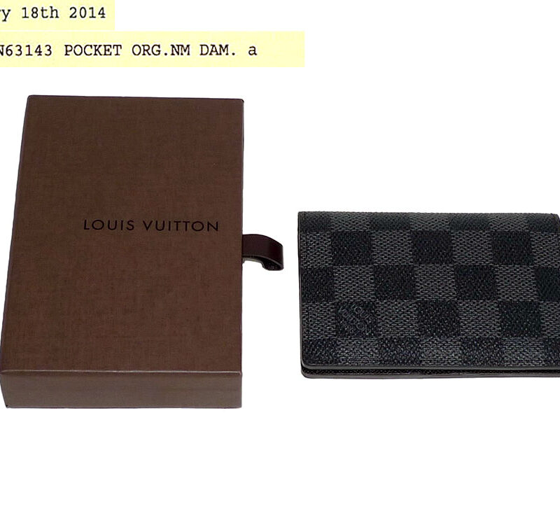 Louis Vuitton Damier Graphite N63143 Pocket Organizer-0