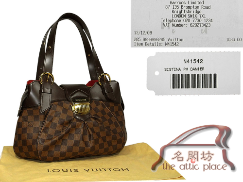 Louis Vuitton N41542 Damier Canvas Sistina PM Shoulder Bag-0