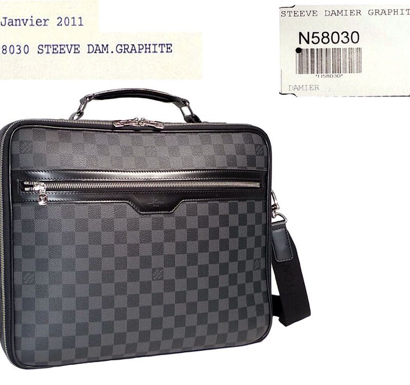 Louis Vuitton N58030 Steeve Damier Graphite Laptop Travel Luggage-0