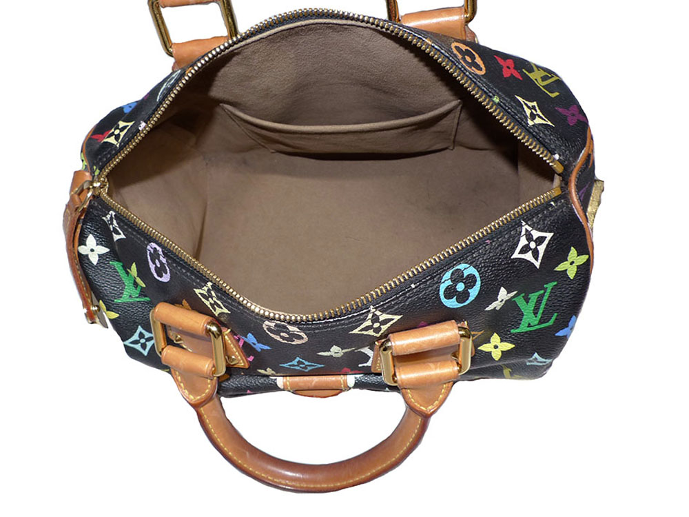 Louis Vuitton M92642 Multicolor Black Speedy 30 Tote Bag-31149