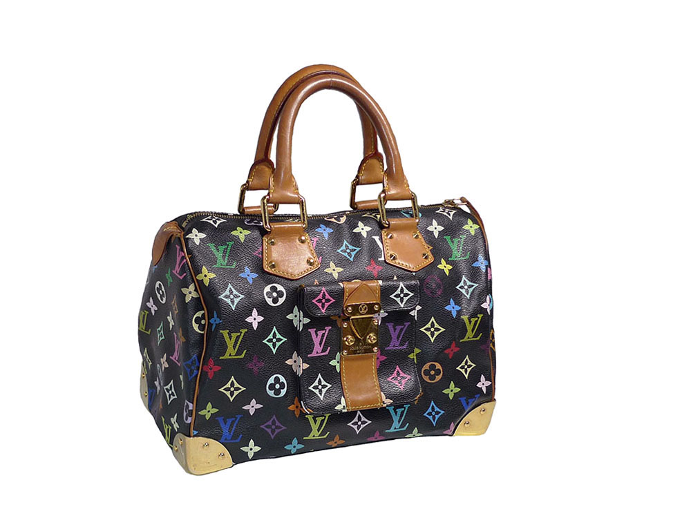 Louis Vuitton M92642 Multicolor Black Speedy 30 Tote Bag-0