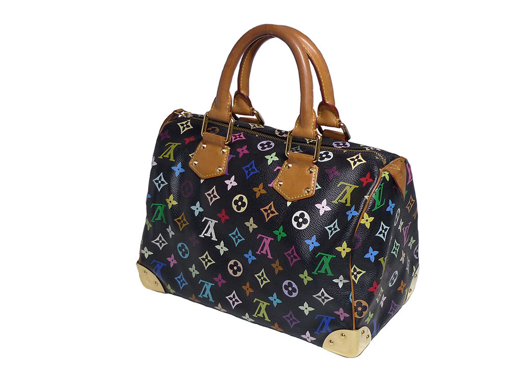 Louis Vuitton M92642 Multicolor Black Speedy 30 Tote Bag-31147