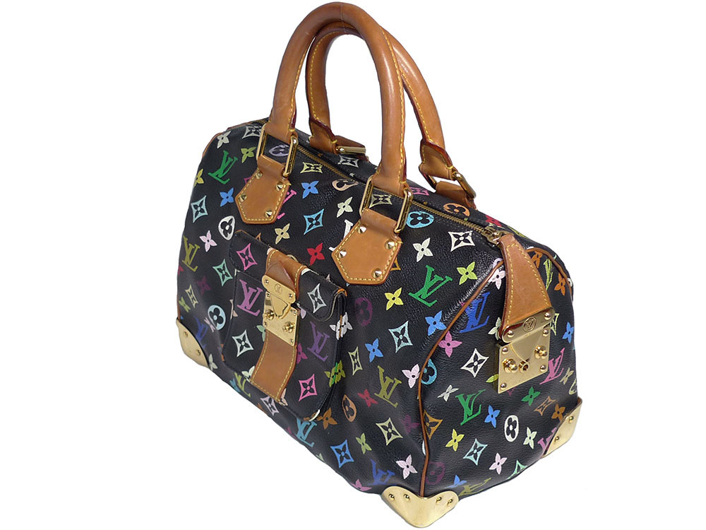 Louis Vuitton M92642 Multicolor Black Speedy 30 Tote Bag-31148