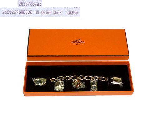 Hermes Olga Berma-Brass Gold Bag Charm-0