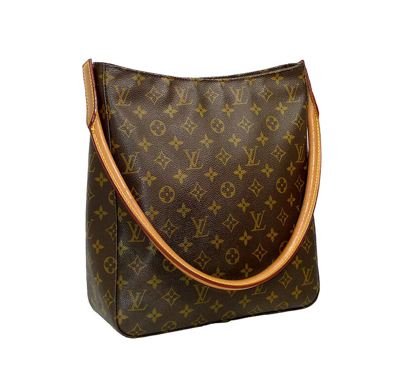 Louis Vuitton M51145 Monogram Canvas Looping Document Tote Shoulder Bag-0