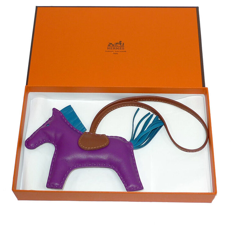 Hermes Rodeo MM Anemone/ Bleu Izmir/ Fauve-0