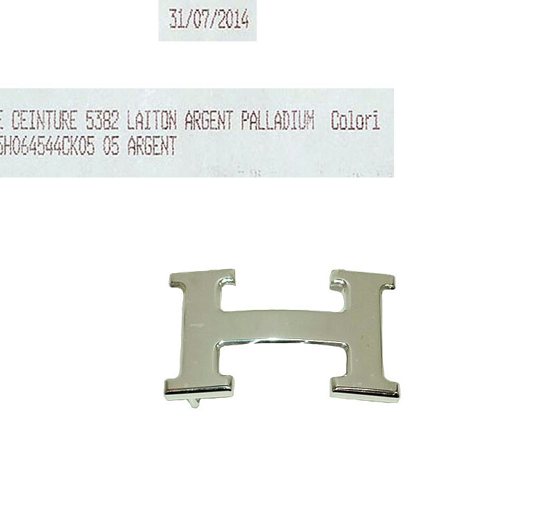Hermes H Buckle 32mm Silver Hardware With Optional Size of 85/90cm Reversible Leather Belts Separately-0