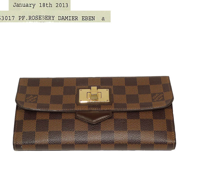 Louis Vuitton N63017 Rosebery Damier Ebene Long Wallet-0