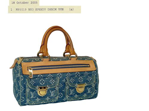 Louis Vuitton M95019 Denim Blue Neo Speedy Tote-0