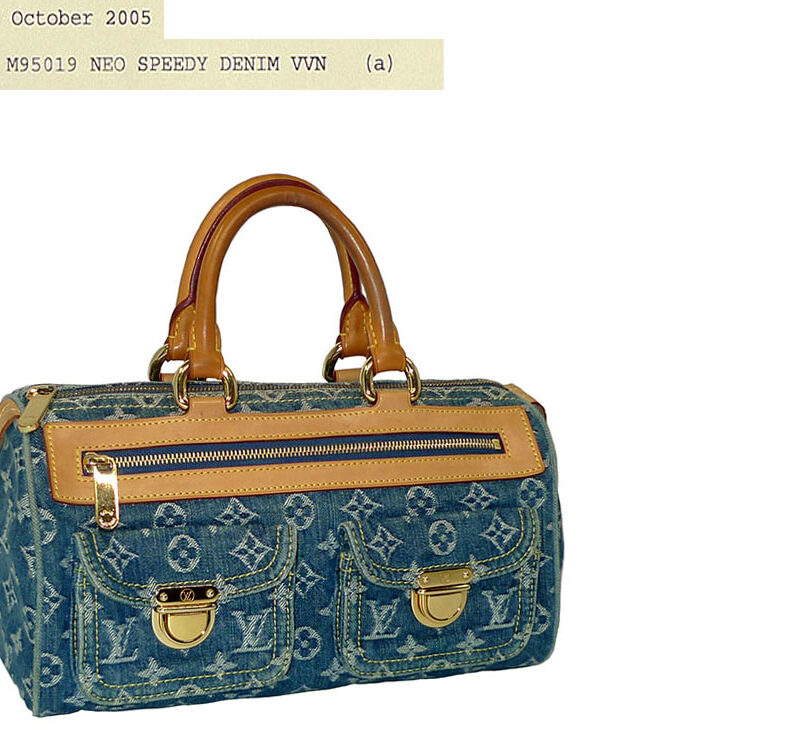 Louis Vuitton M95019 Denim Blue Neo Speedy Tote-0