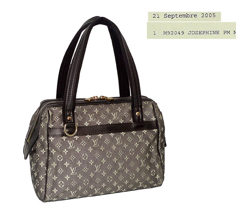 Louis Vuitton M92049 Black Mini Monogram Josephine PM -0