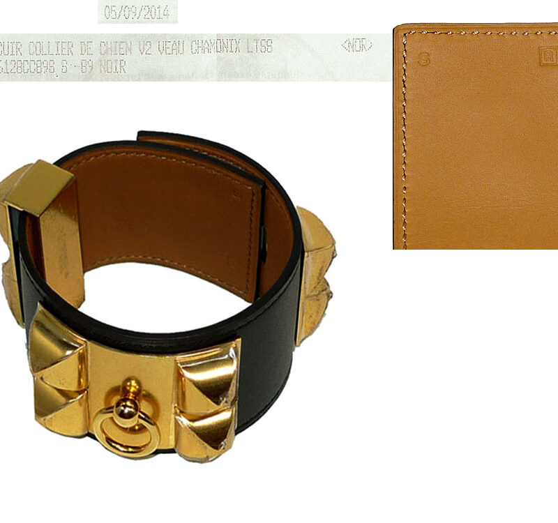 Hermes CDC R Stamp Black CDC Veau Chamonix S Size Gold Hardware-0