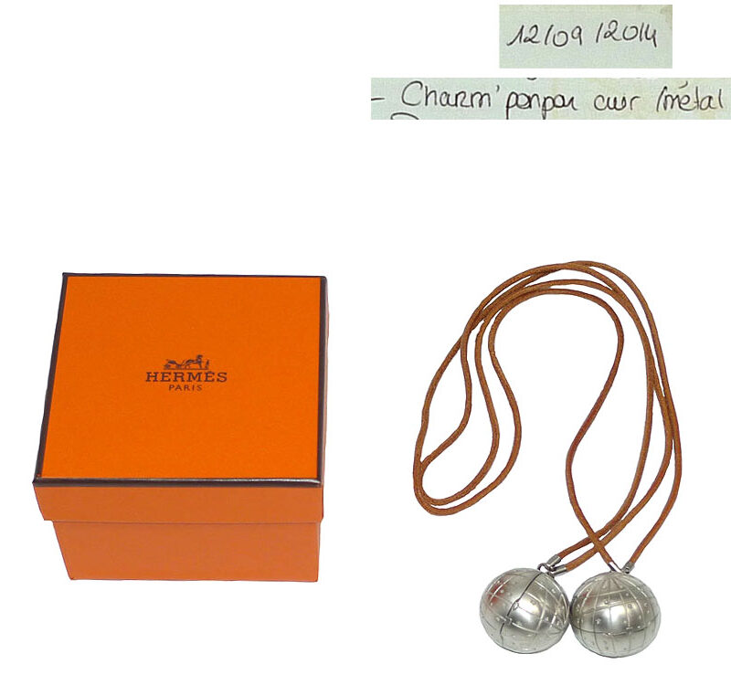 Hermes Metal Pom Pom Charm Bag Charm Accessories-0