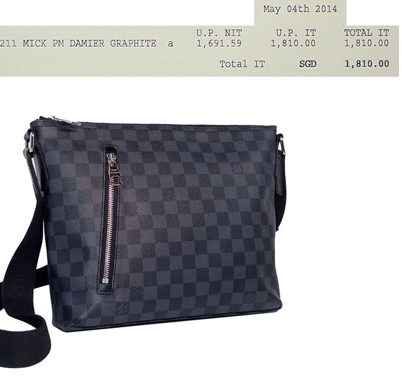 Louis Vuitton N41211 Damier Graphite Canvas Mick PM Messenger Bag-0
