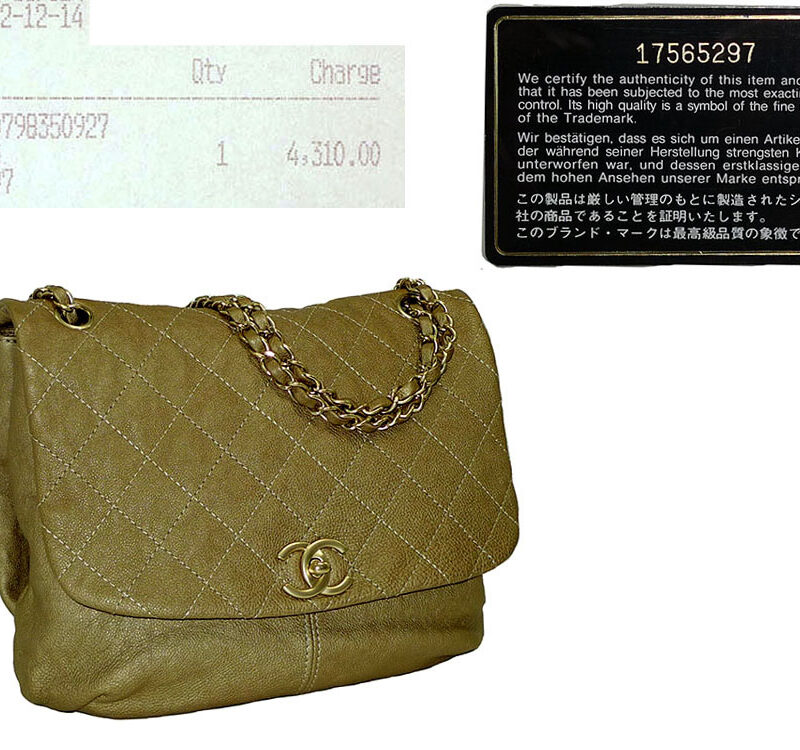 Chanel 17565297 Gold Washed Distressed Shoulder / Messenger Bag-0