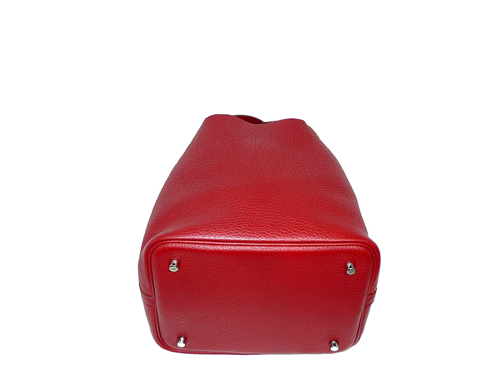 Hermes Picotin Lock 22 Clemence Rouge Garance R Stamp PHW-32225