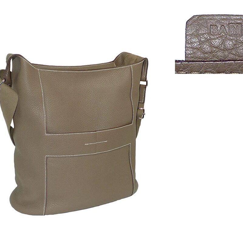 Hermes Etoupe N Stamp Goodnews GM Messenger Bag for Unisex-0