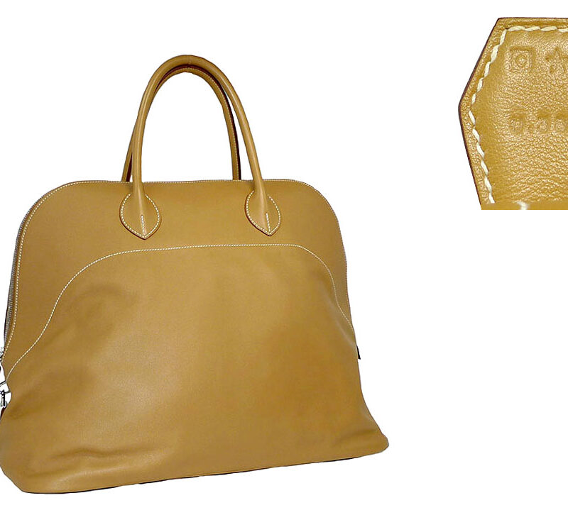 Hermes Bolide Relax Travel 45 Sikkim Natural Color O Stamp Travel Luggage Bag-0