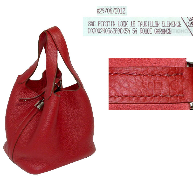 Hermes Picotin PM Rouge Garang in 'P' Stamp Clemence Leather-0