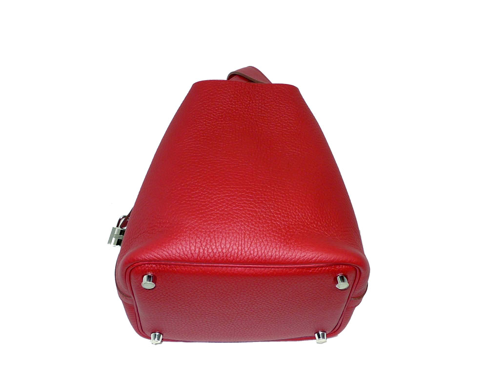 Hermes Picotin PM Rouge Garang in 'P' Stamp Clemence Leather-32415