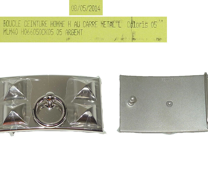 Hermes CDC Silver Buckle with 32mm Belt 95cm Electric/Prune -0