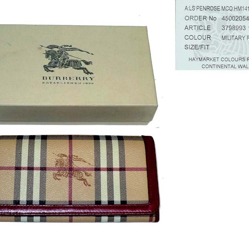 Burberry Haymarket Color Penrose Continental Wallet-0