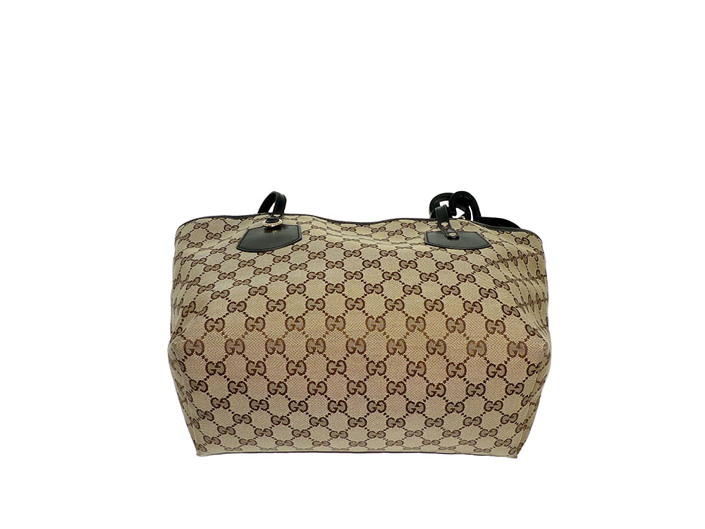 Gucci 211976 Black Patent GG Jolie Small Tote-32695
