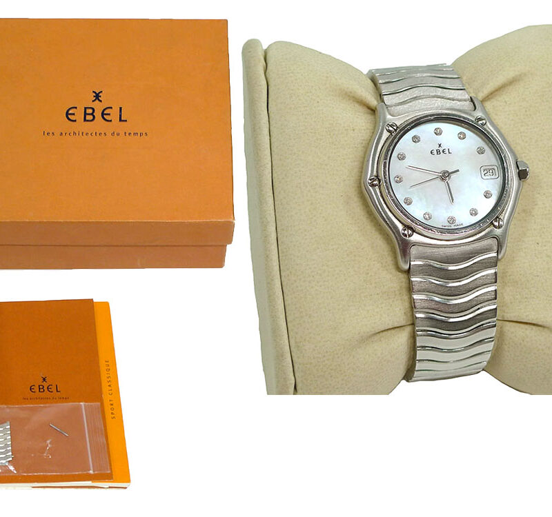Ebel Woman Silver w diamond Classic Watch-0