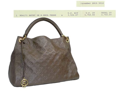 Louis Vuitton M94171 Terre Monogram Empreinte Artsy MM Infini-0