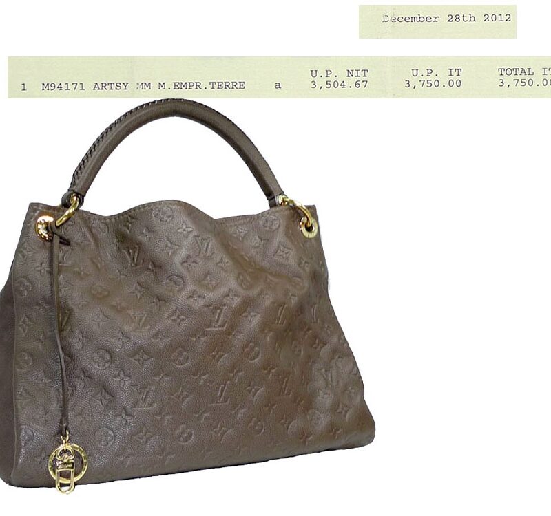 Louis Vuitton M94171 Terre Monogram Empreinte Artsy MM Infini-0
