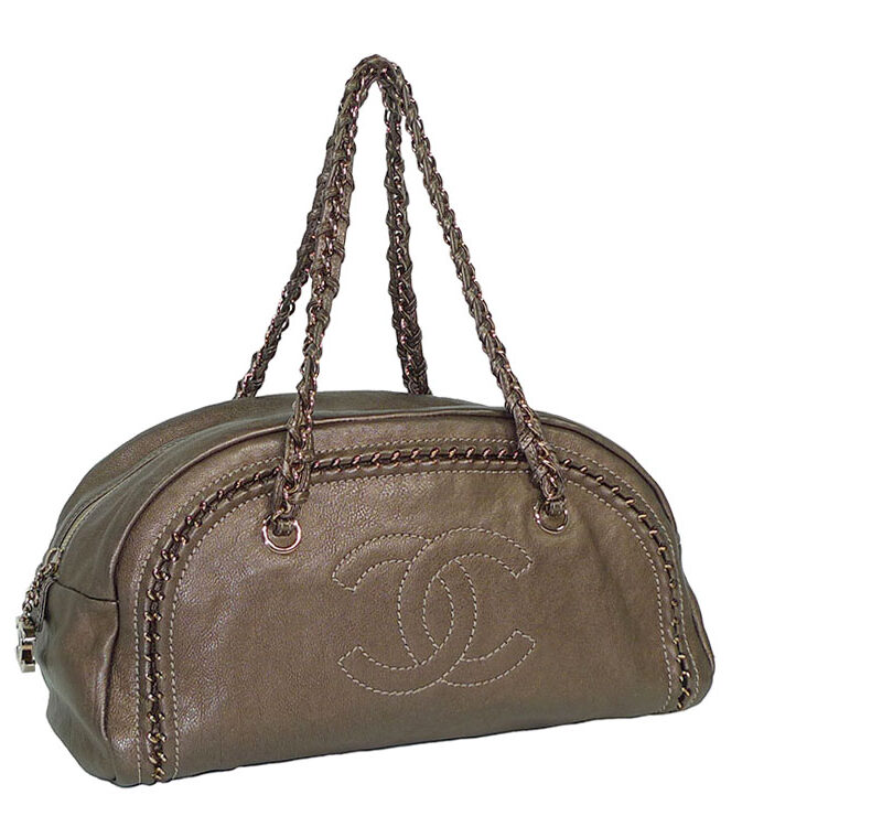 Chanel 11170098 Limited edition Distressed Bronze Modern chain Luxe Bowler in Rose Gold Hardware-0