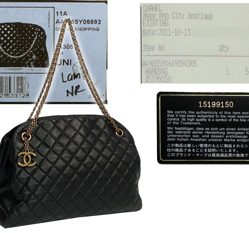 Chanel 15199150 Black Lambskin Mademoiselle Medium Bowling Tote with Gold Hardware-0