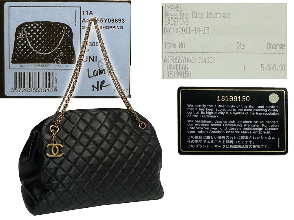 Chanel 15199150 Black Lambskin Mademoiselle Medium Bowling Tote with Gold Hardware-0