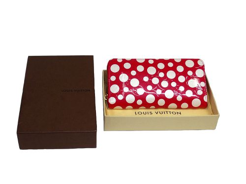 Louis Vuitton Dots Infinity M91572 Vernis Yayoi Kusama Zippy Long Wallet-0
