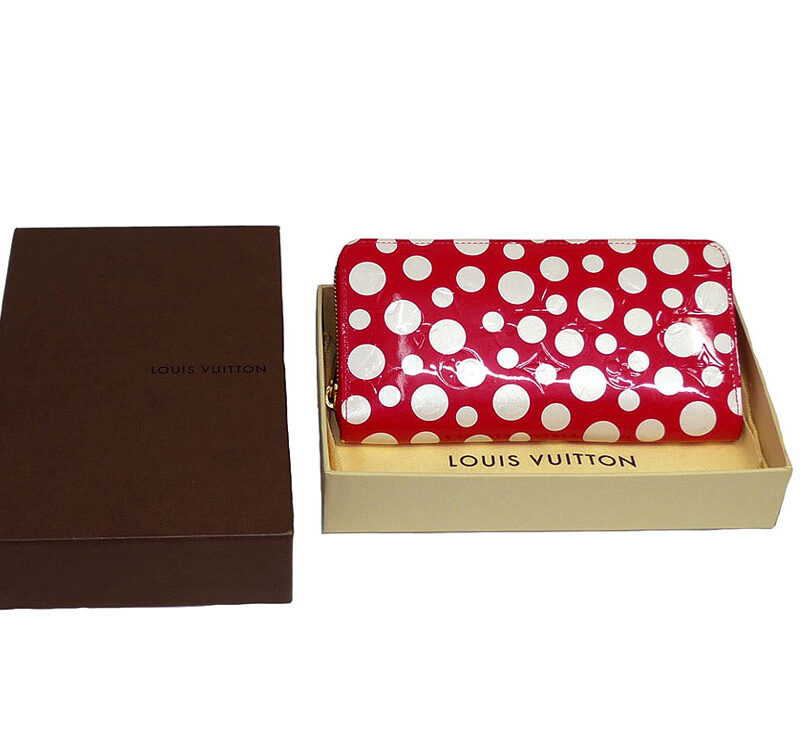 Louis Vuitton Dots Infinity M91572 Vernis Yayoi Kusama Zippy Long Wallet-0