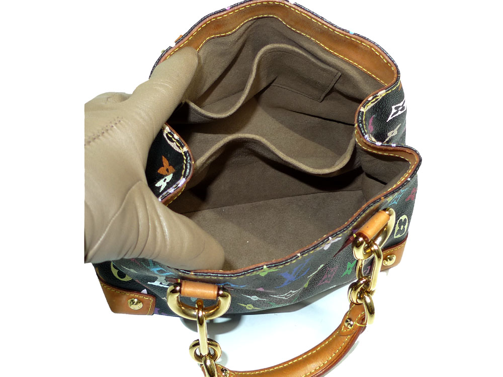 Louis Vuitton M40048 Monogram Multicolor Black Audra Handbag-32918
