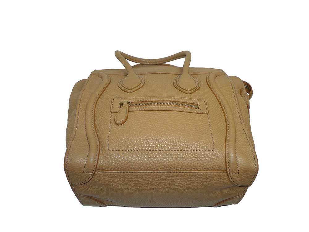 Celine 167793GFL Micro Luggage Camel Leather-33048
