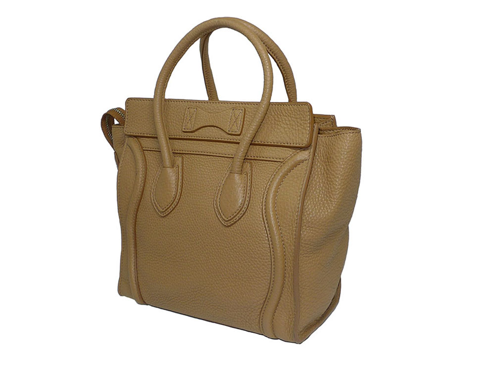 Celine 167793GFL Micro Luggage Camel Leather-33047