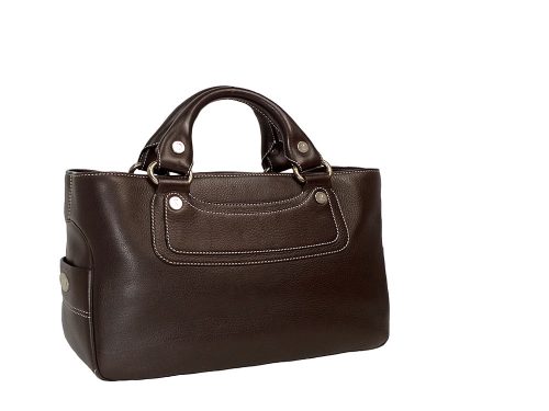 Celine Dark Brown Calf Leather Boogie Tote-0