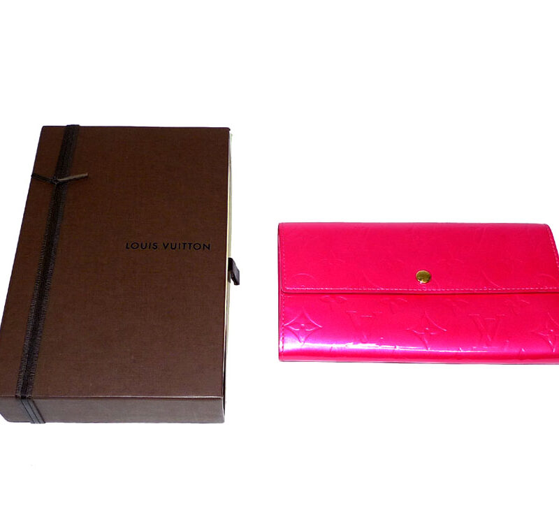 Louis Vuitton Vernis Fuschia Pink Sarah Wallet-0