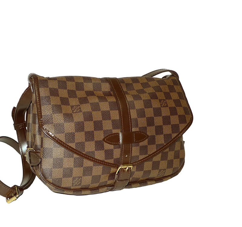 Louis Vuitton Damier Saumur MM 30cm Custom Made Unisex Shoulder/ Messenger Bag-0