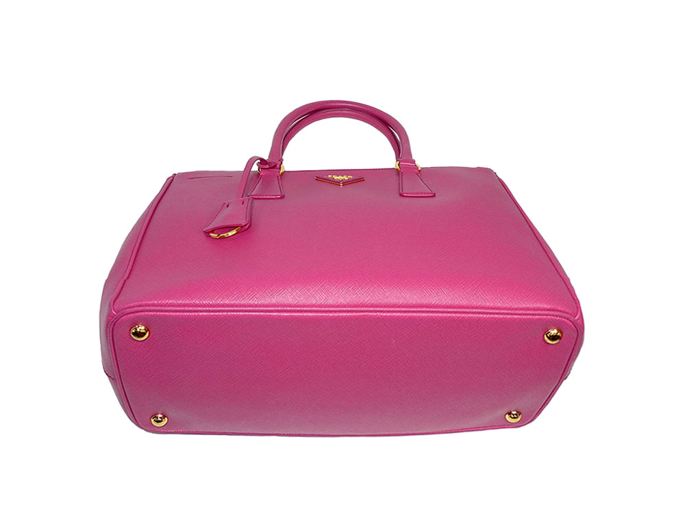Prada Fuxia BN2274 Saffiano Lux Medium Tote w Strap-33207