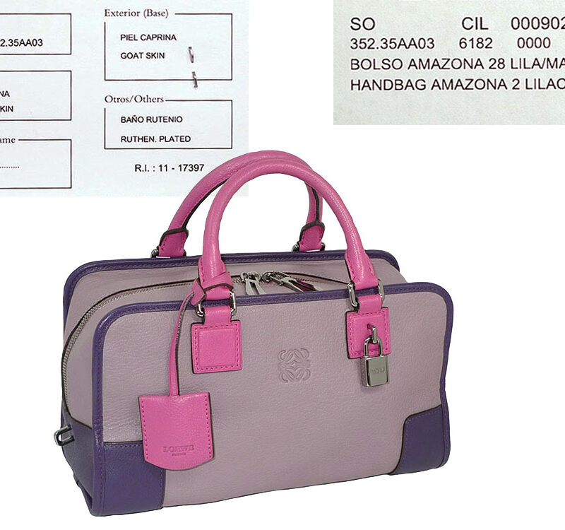 Loewe Limited Lilac/ Magetic Amazona 28cm Small Tote-0