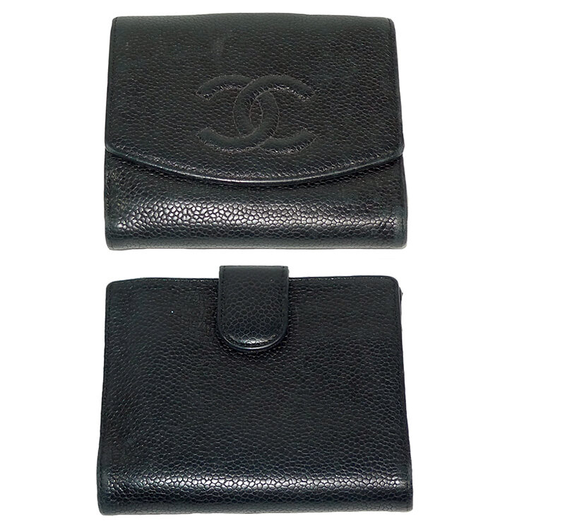 Chanel 10388904 Black Caviar 6 Cards Small Wallet-0